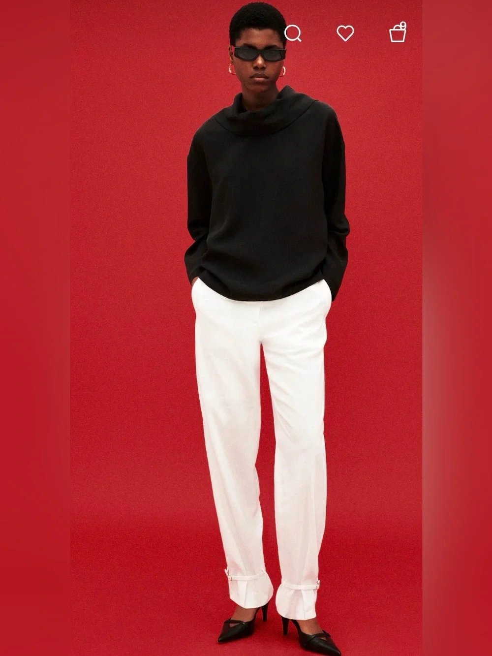 NWT LINEN STRAIGHT-LEG PANTS, COS petite
